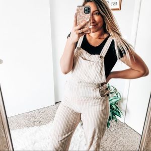 Wild fable striped jumpsuit